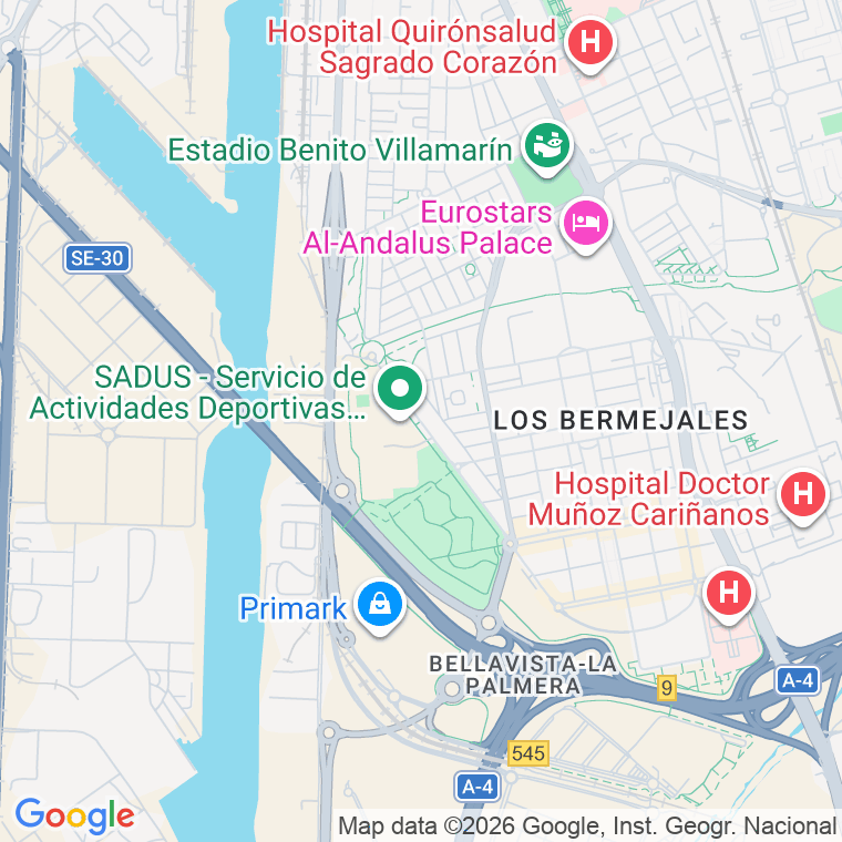 Código postal de Dinamarca, Avenida en Sevilla