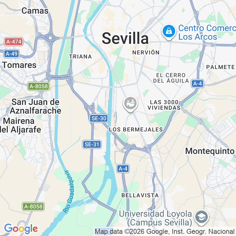 Código postal de Honduras   (impares del 1 al Final)  (pares del 2 al Final) en Sevilla