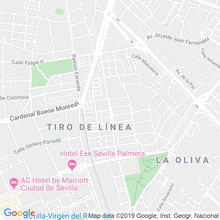 Código Postal calle Almirante Topete en Sevilla