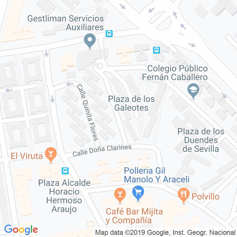 Código Postal calle Cancionera en Sevilla