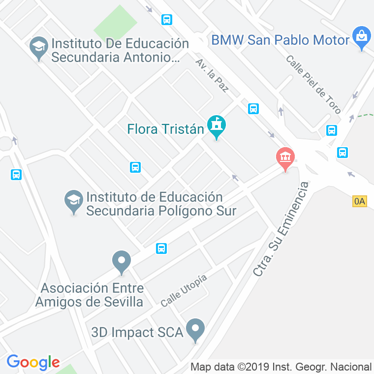 Código Postal calle Casa De Oro en Sevilla