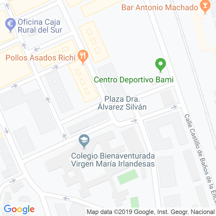 Código Postal calle Castillo De Olvera en Sevilla