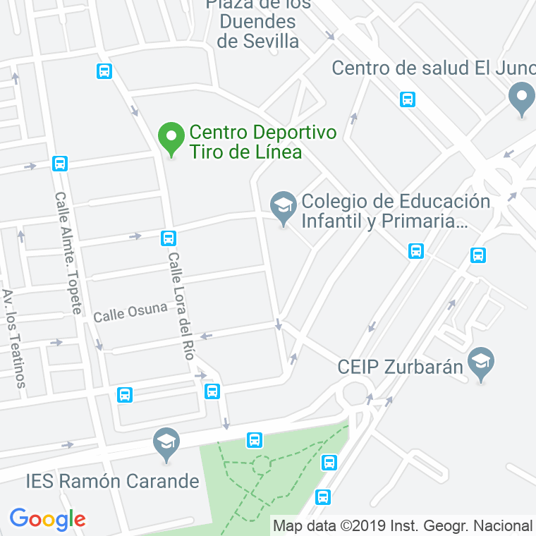 Código Postal calle Cerro De Ubeda en Sevilla