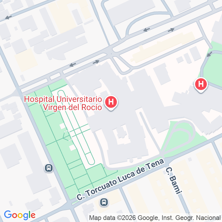 Código postal de Ciudad Sanitaria Virgen del Rocio en Sevilla