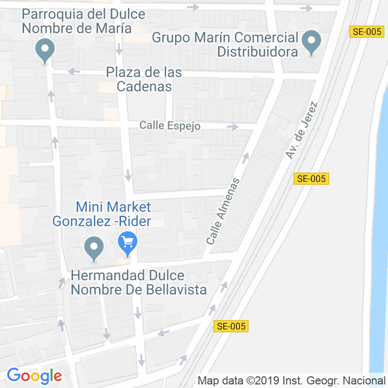 Código Postal calle Cristo en Sevilla
