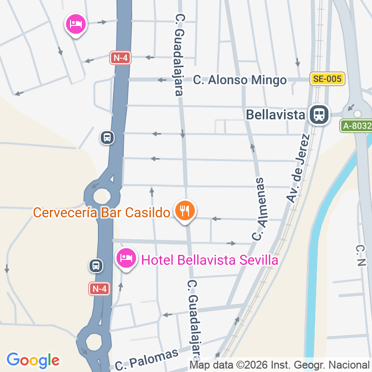 Código postal de Enamorados en Sevilla
