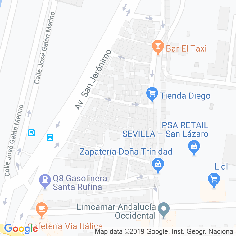 Código Postal calle Acebuche en Sevilla