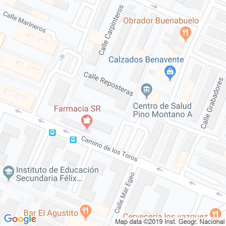 Código Postal calle Alarifes en Sevilla