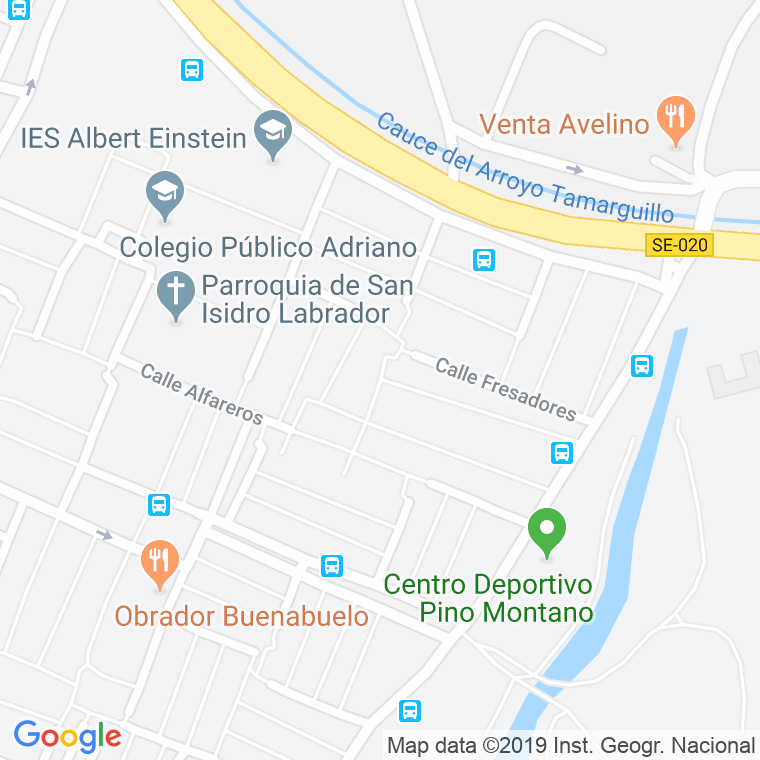 Código Postal calle Almazareros en Sevilla
