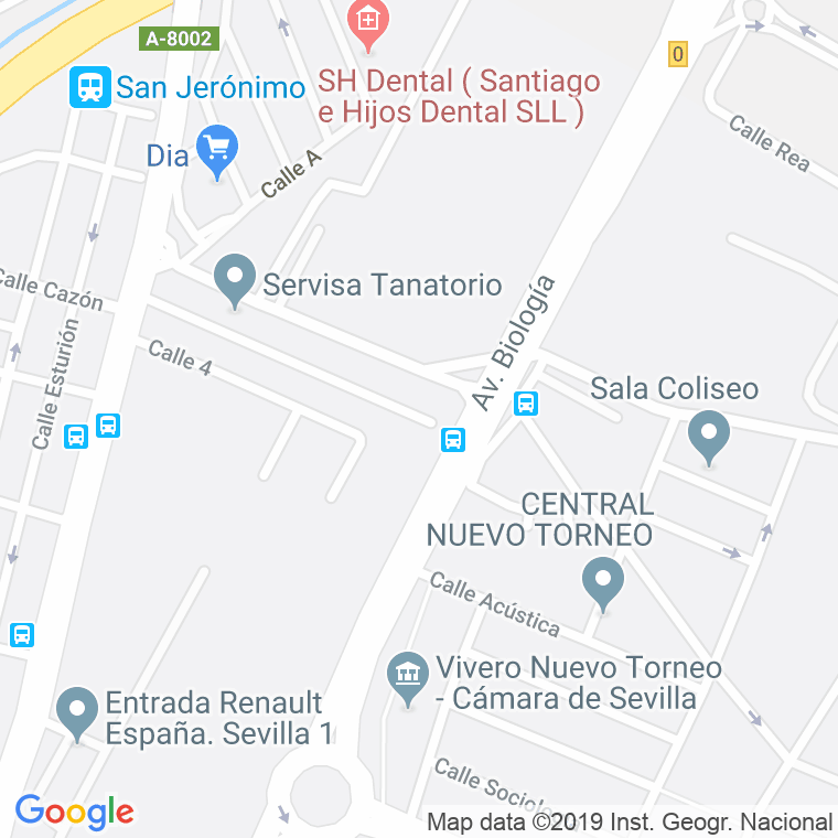 Código Postal calle Almirante Valdes en Sevilla