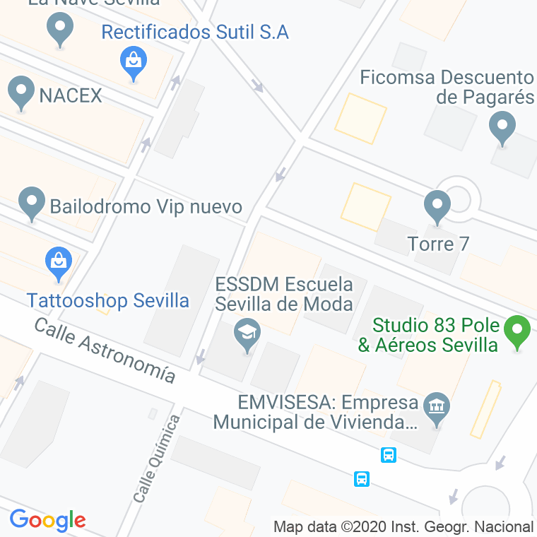Código Postal calle Cigarrera en Sevilla