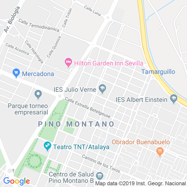 Código Postal calle Estrella Canopus en Sevilla