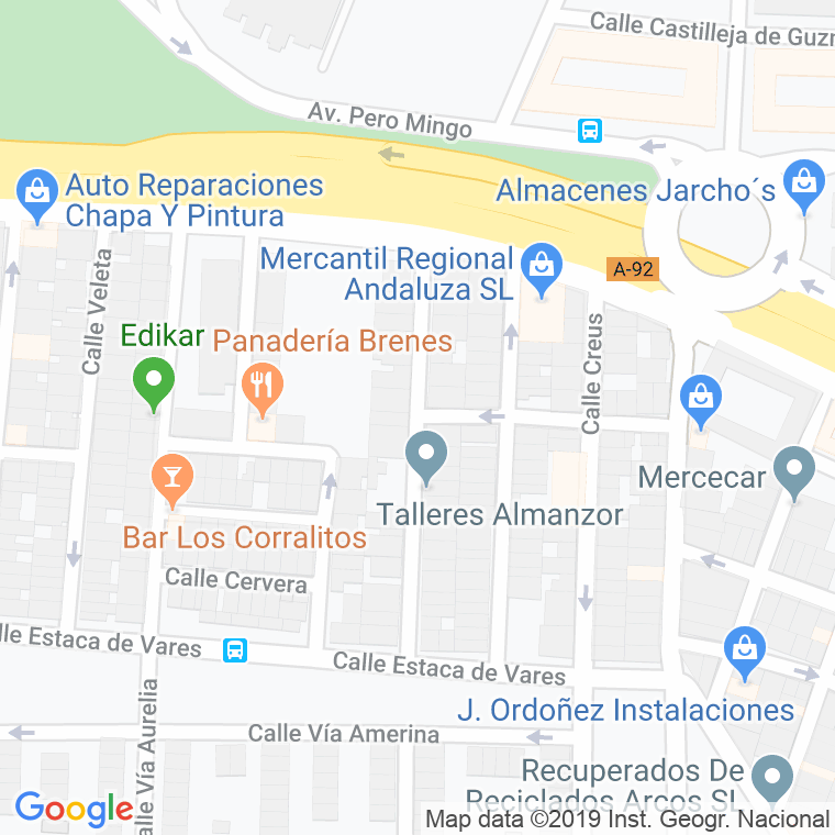 Código Postal calle Almanzor en Sevilla