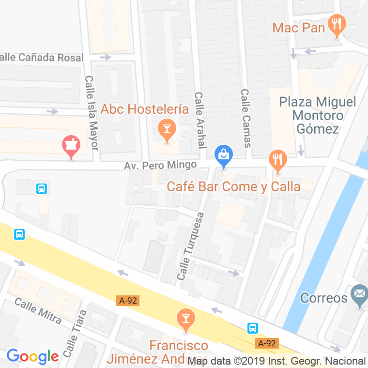 Código Postal calle Pilas en Sevilla