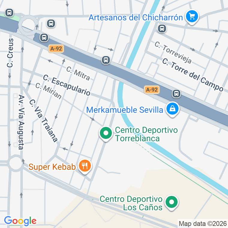 Código postal de Principe de Asturias, Avenida en Sevilla