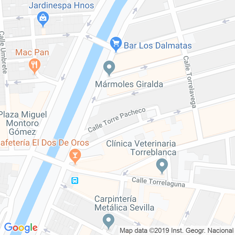 Código Postal calle Torre-pacheco en Sevilla