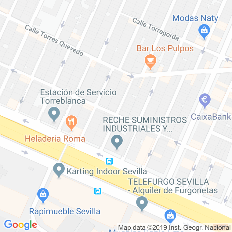 Código Postal calle Torrecillas en Sevilla