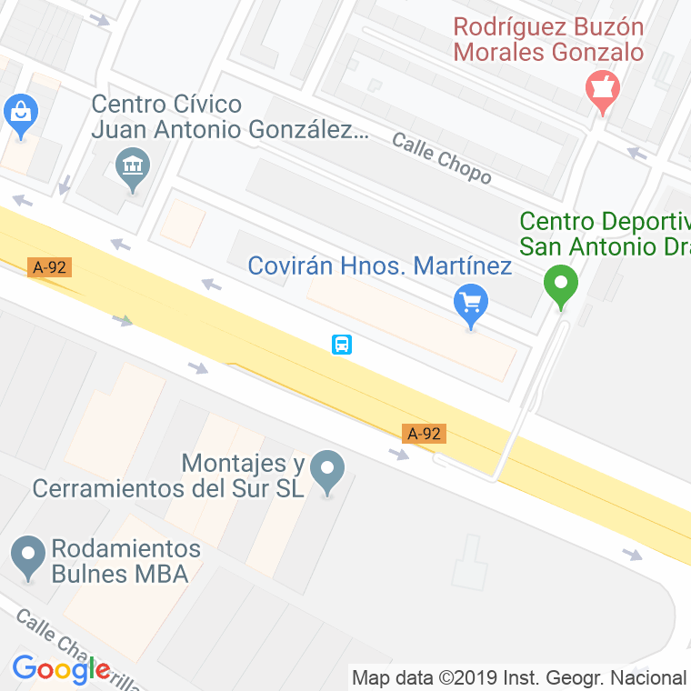 Código Postal calle Manuel Barrio Masero en Sevilla