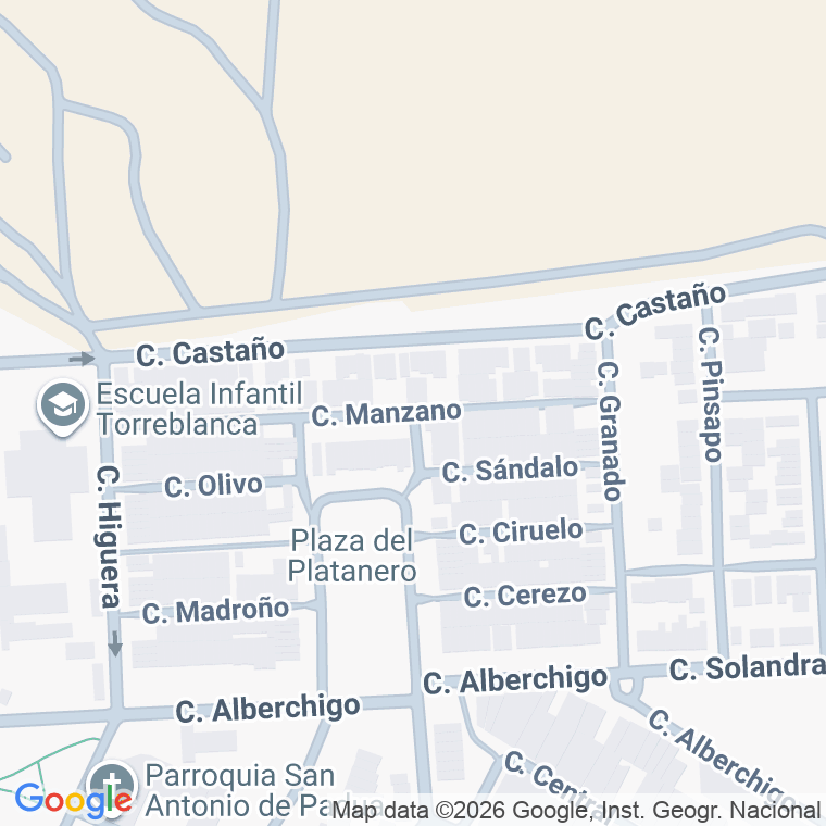 Código postal de Manzano en Sevilla