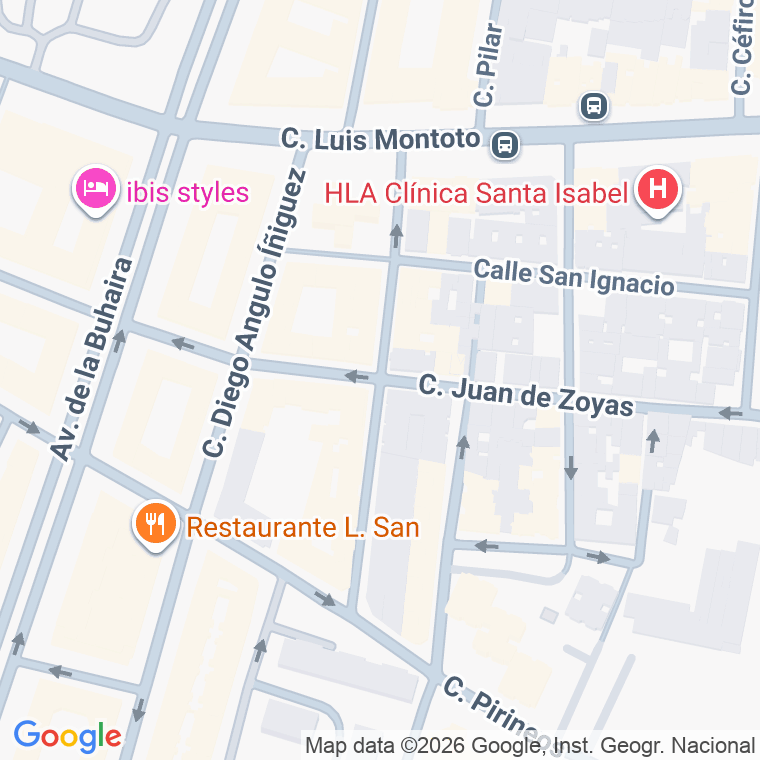 Código postal de Fernando Tirado en Sevilla