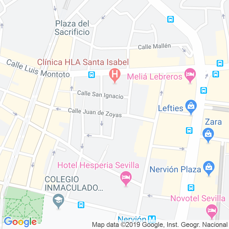 Código Postal calle Maestre Amete en Sevilla