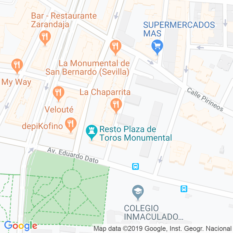 Código Postal calle Parque Residencial Oscar Carballo en Sevilla