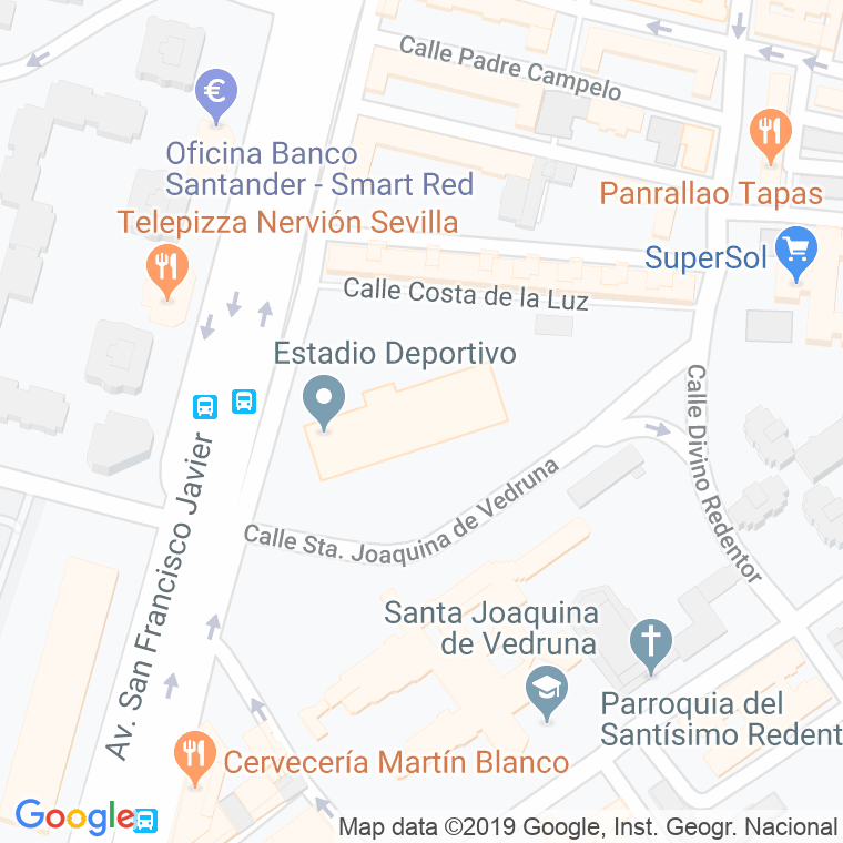 Código Postal calle San Francisco Javier, Edificio Sevilla Ii, avenida en Sevilla