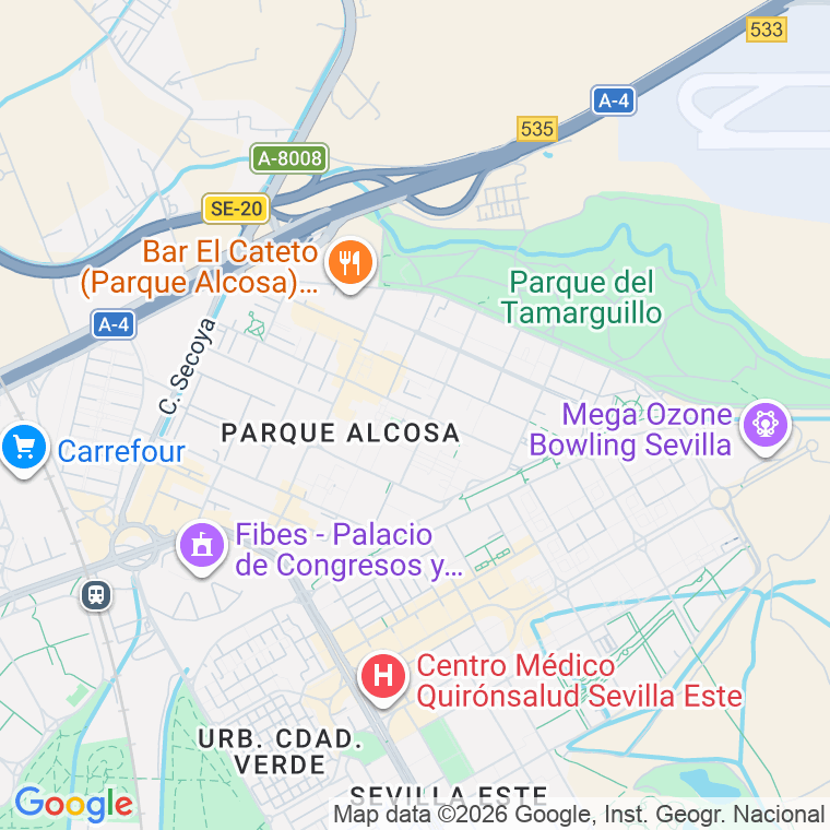 Código postal de Calle Jose A. Calderon Quijano en Sevilla