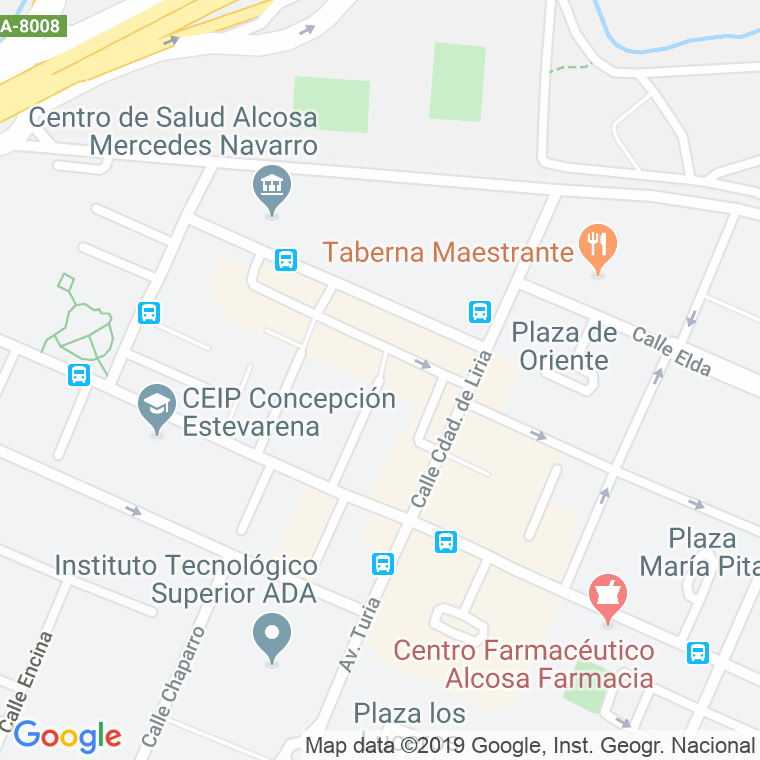 Código Postal calle Cullera en Sevilla