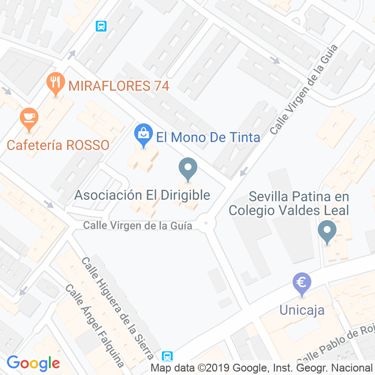 Código Postal calle Dirigible en Sevilla