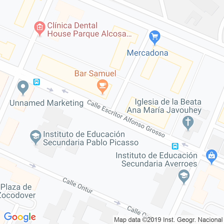 Código Postal calle Escritor Alfonso Grosso, glorieta en Sevilla