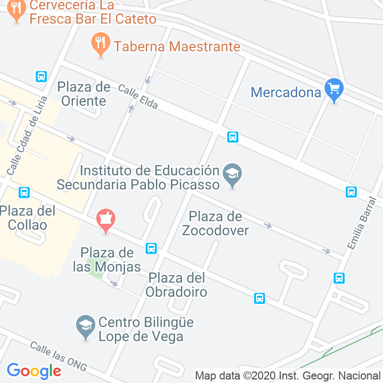 Código Postal calle Ontur, De, avenida en Sevilla
