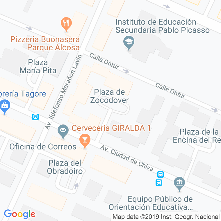Código Postal calle Zocodover, plaza en Sevilla
