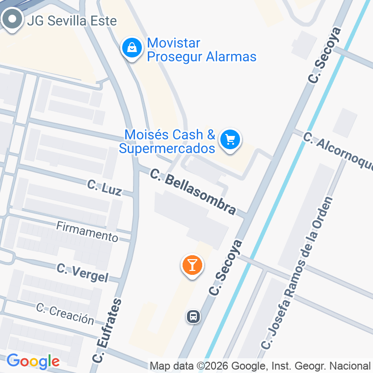 Código postal de Calle Bellasombra en Sevilla