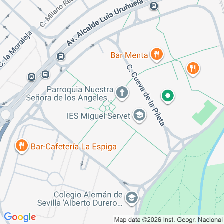 Código postal de Paseo Miguel Unamuno en Sevilla