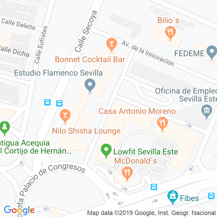 Código Postal calle Administrador Gutuerrez Ayala en Sevilla