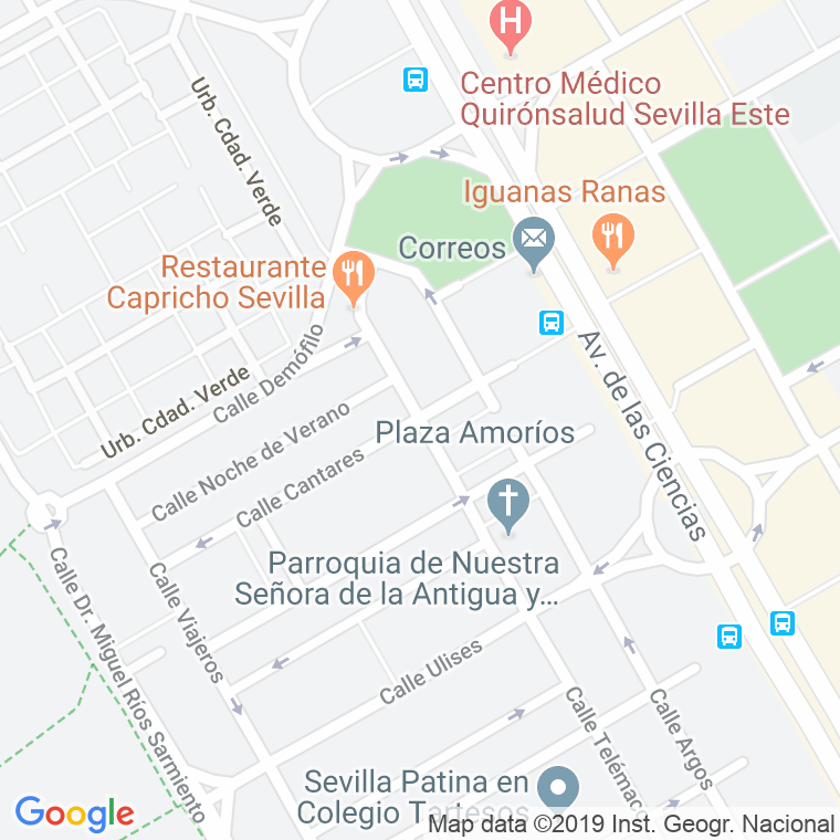 Código Postal calle Cantares en Sevilla