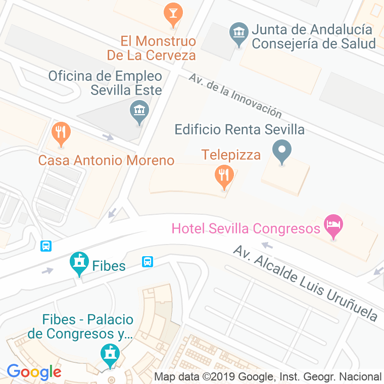 Código Postal calle Congreso, edificio en Sevilla