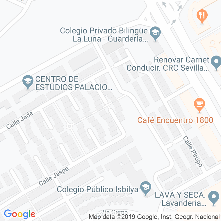 Código Postal calle Corindon en Sevilla