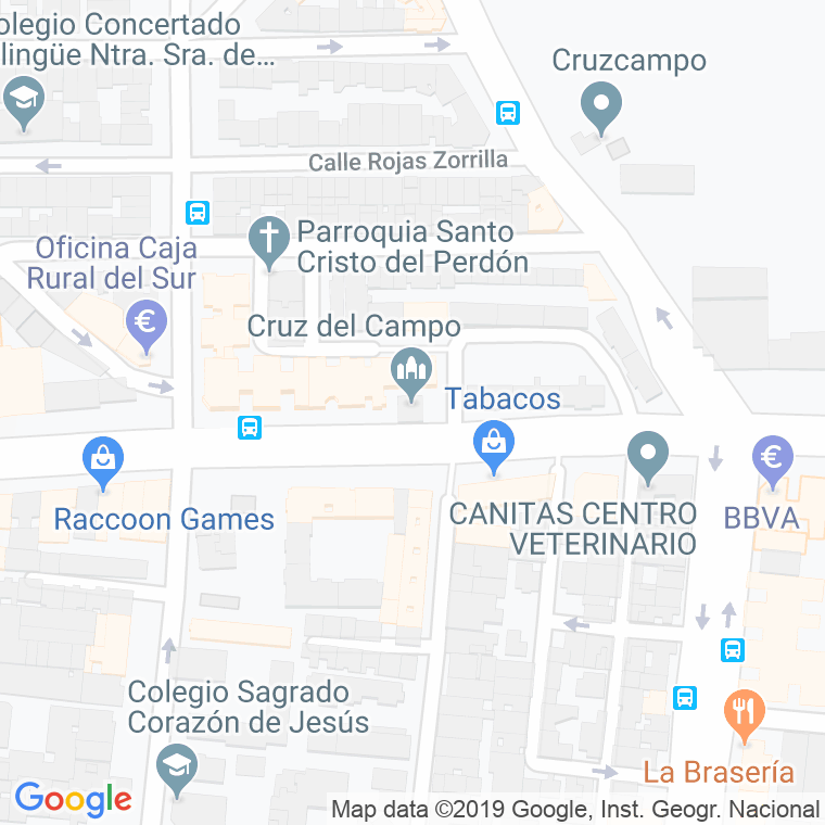 Código Postal calle Cruz Del Este en Sevilla