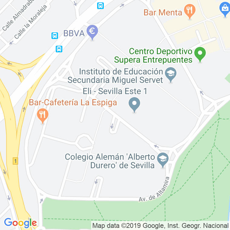 Código Postal calle Cueva Del Gato en Sevilla