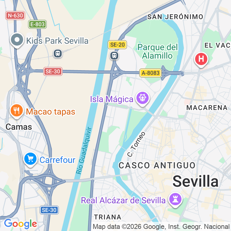 Código postal de Beatriz Manchon, Glorieta en Sevilla