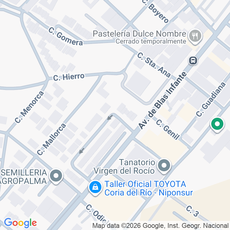 Código postal de Calle Miguel Hernandez en Coria del Rio