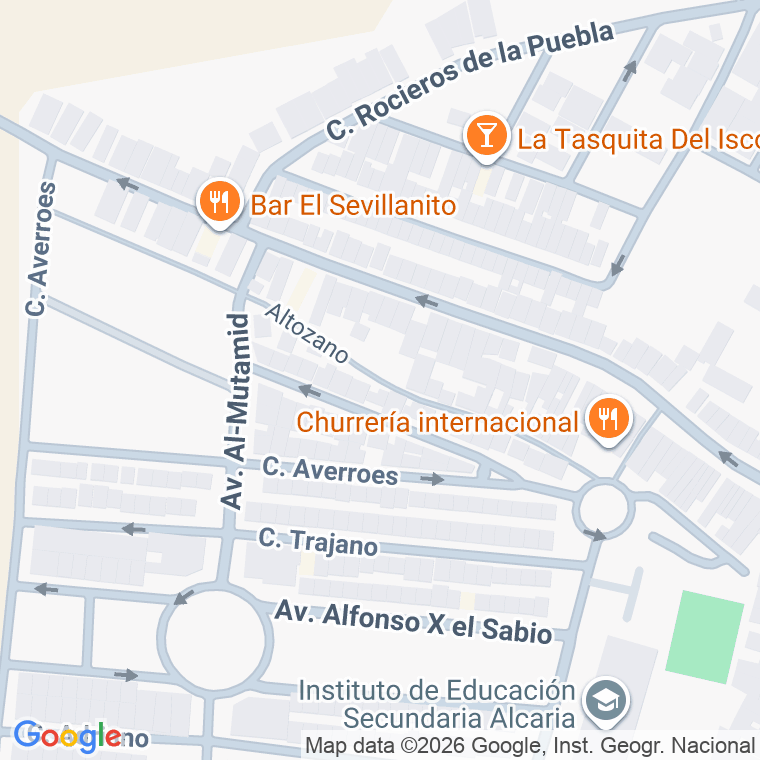 Código postal de Calle Altozano en Puebla del Rio (la)
