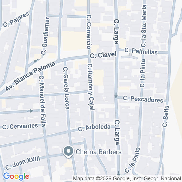 Código postal de Calle Ramon y Cajal en Puebla del Rio (la)