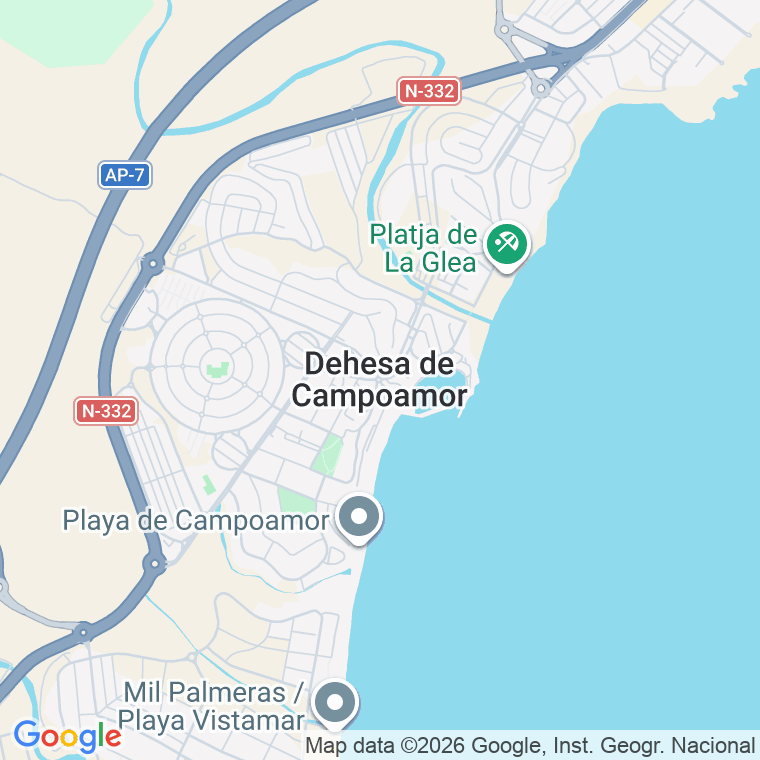 Código postal de Urb Campoamor en Campoamor Urbanizacion