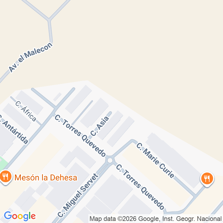 Código postal de Calle Asia en San Jose de la Rinconada