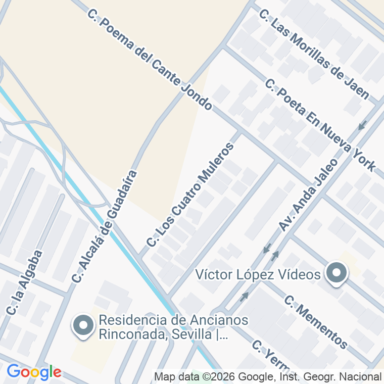 Código postal de Calle Cuatro Muleros (los) en San Jose de la Rinconada