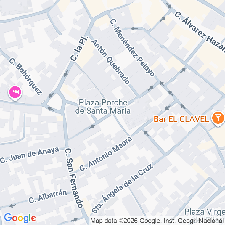 Código postal de Plaza Porche de Santa Maria en Utrera