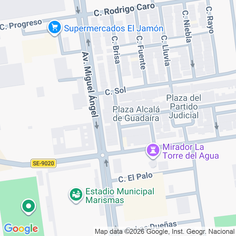 Código postal de Calle Cabezas de San Juan (las) en Palacios y Villafranca